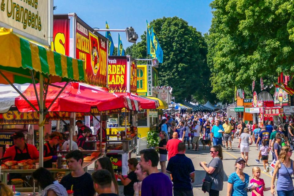 Rhinebeck is famous for its farmer’s markets and fairs (Getty)