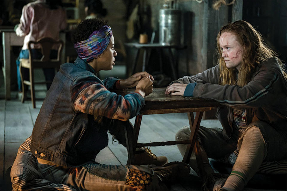 In the dual-timeline drama, Jasmin Savoy Brown left and Liv Hewson play the younger versions of characters played by Tawny Cypress and, in a season two addition, Lauren Ambrose.