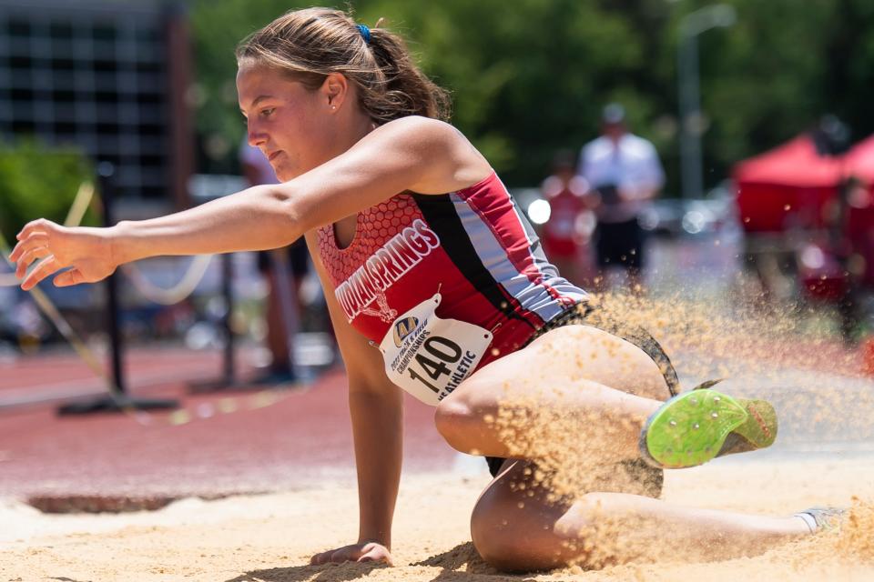 Bermudian Springs' Alison Watts has the best long and triple jumps in the league this season.
