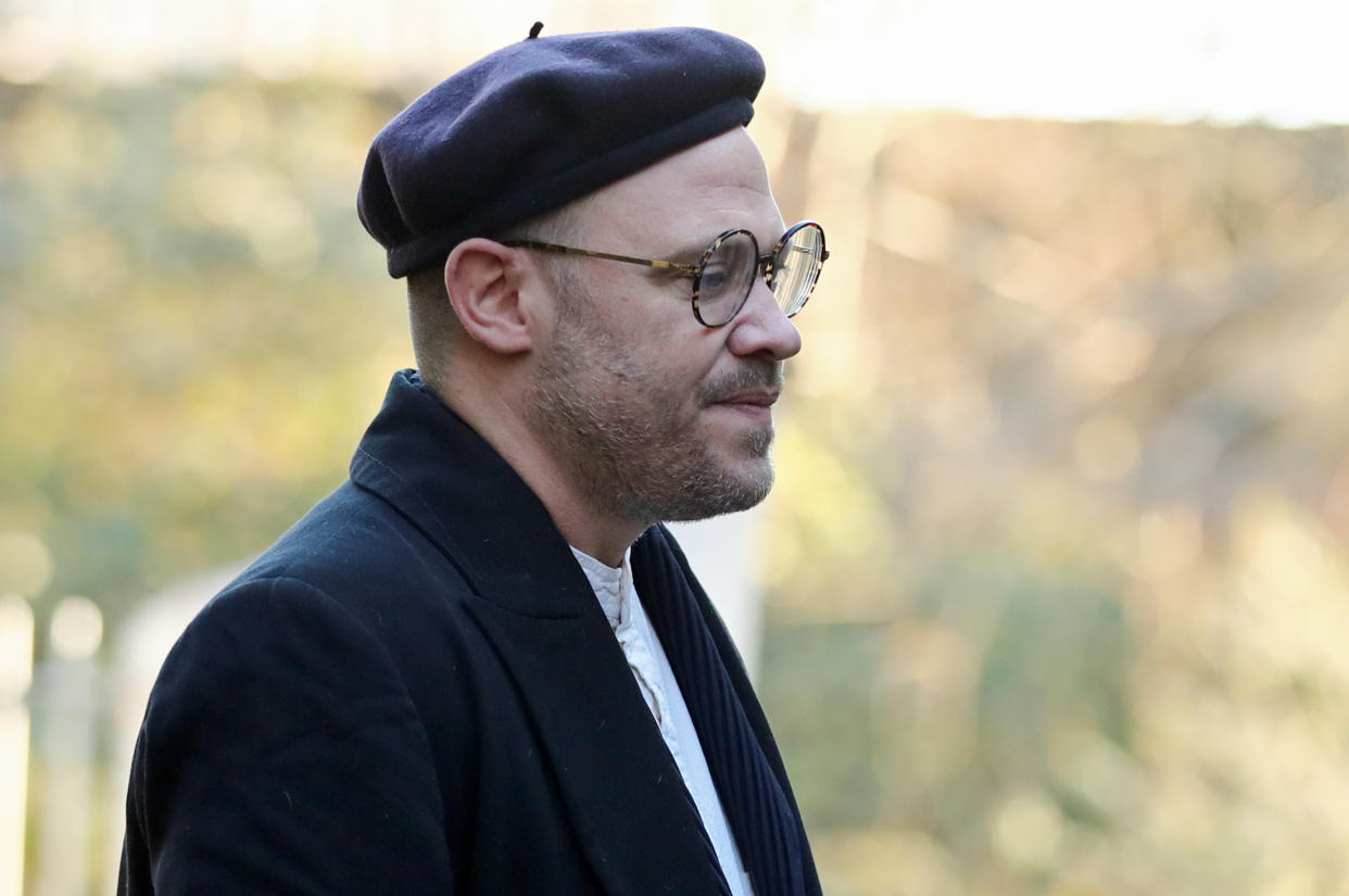 Singer Will Young arrives at St Pancras Coroner's Court, London, for the inquest into death of his twin brother Rupert Young, 41, who died after falling from a bridge in August 2020. Picture date: Monday January 25, 2021. (Photo by Aaron Chown/PA Images via Getty Images)