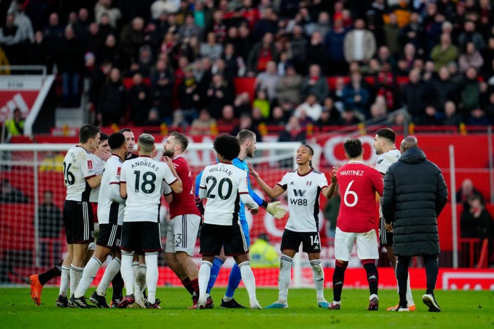 Fulham imploded when a FA Cup semi-final was still possible when they went down to 10 players (AP)