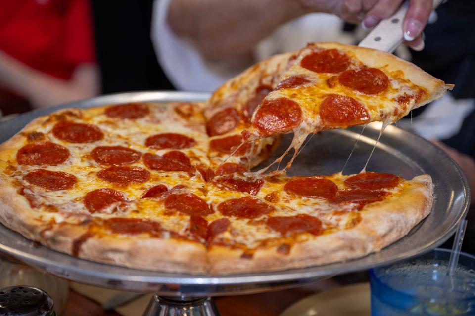 The classic pepperoni pizza is a house favorite at Luigi's Italian Restaurant in Eustis.