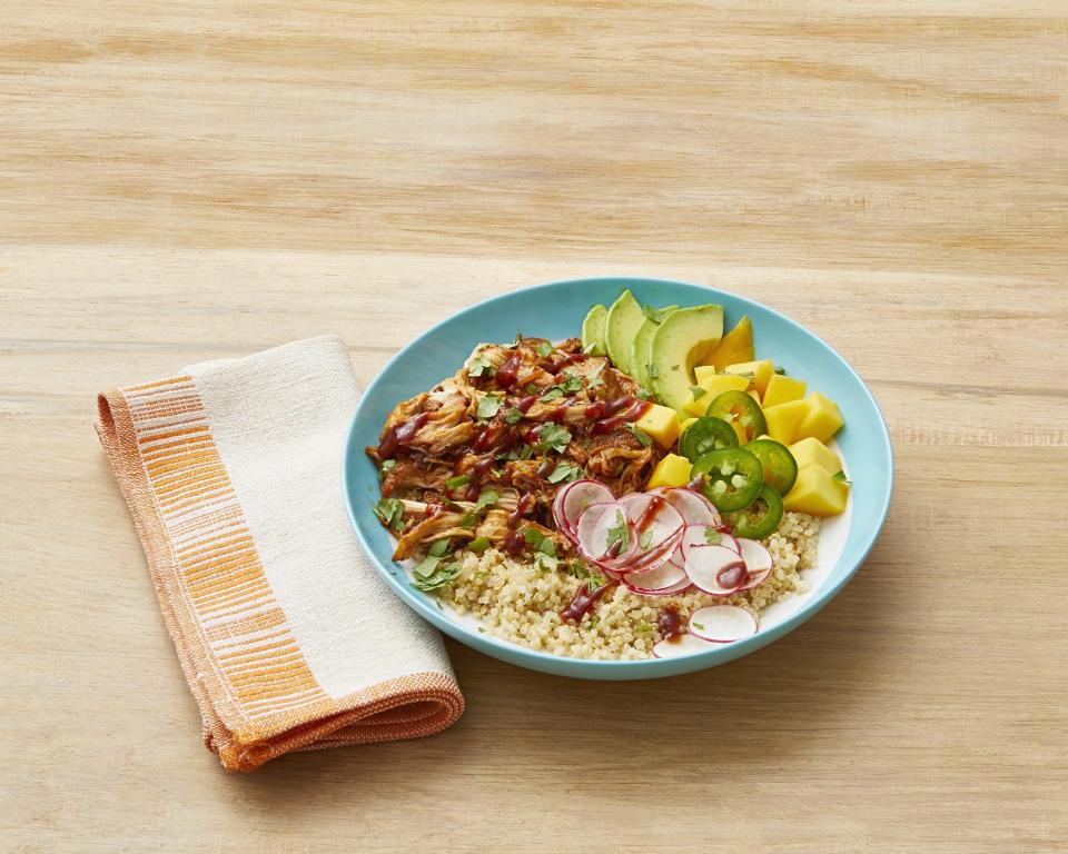 Ree Drummond's Instant Pot BBQ chicken grain bowls