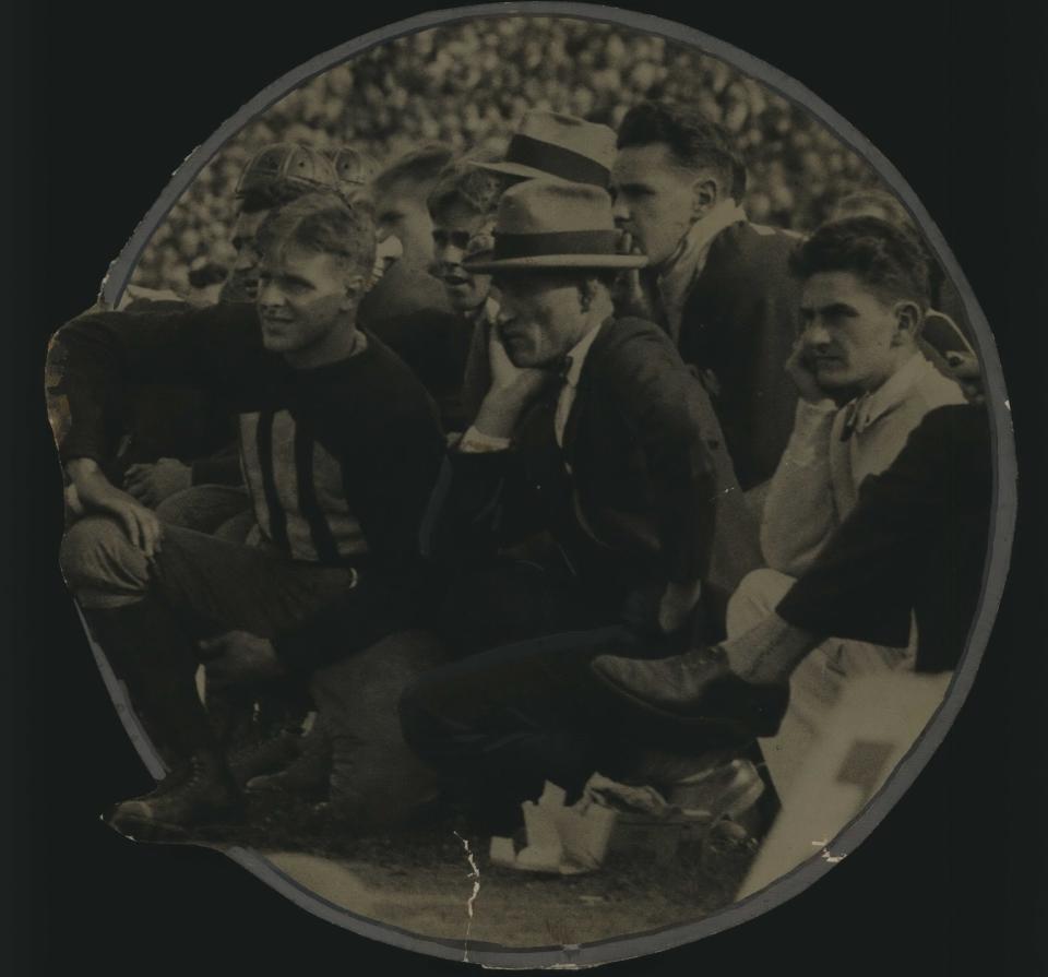 Glenn Thistlethwaite (center, with hat)