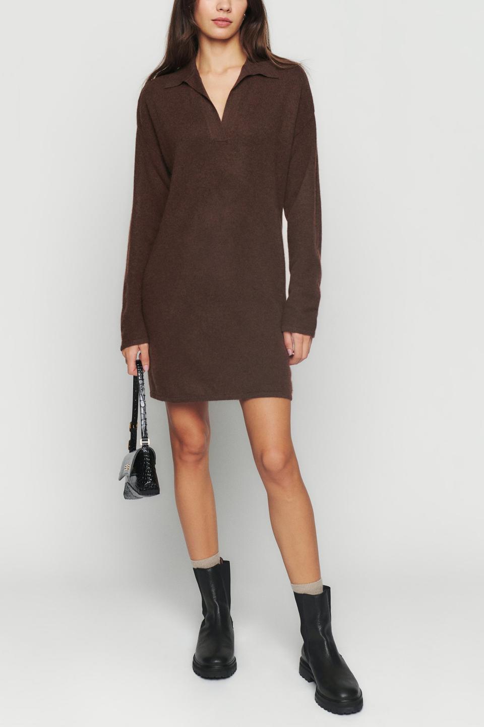 Doreen Cashmere Polo Dress