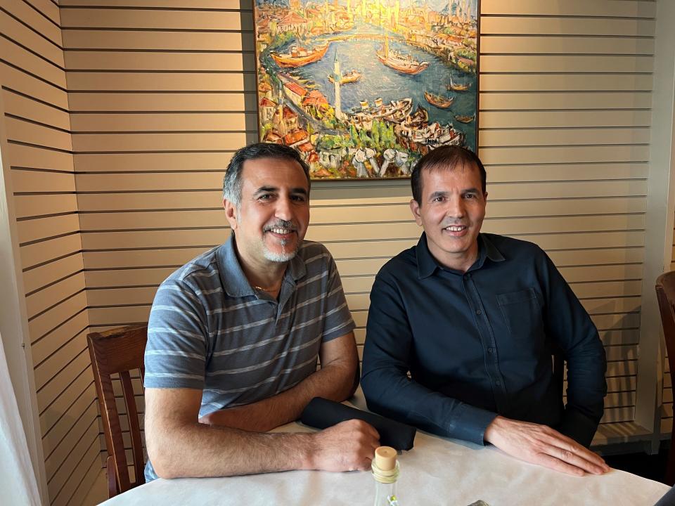 Harun, left, and Huseyin Ustunkaya are brothers and partners of Anatolia Turkish Restaurant.
