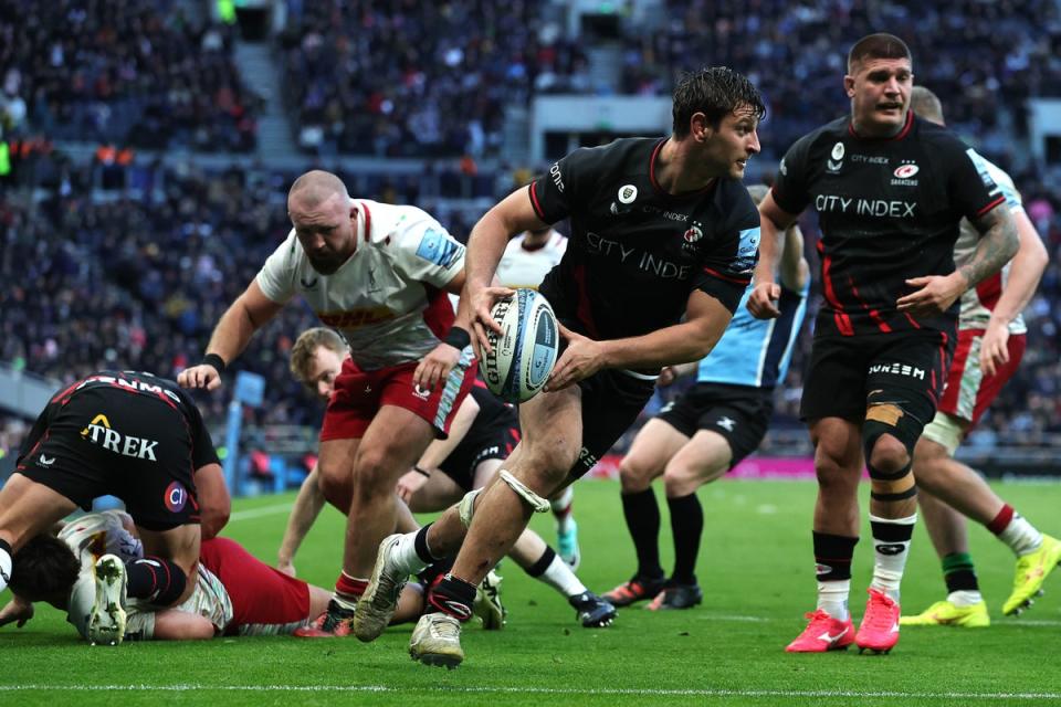 The incident occurred while Juan Martin Gonzalez was scoring for Saracens (Getty Images)