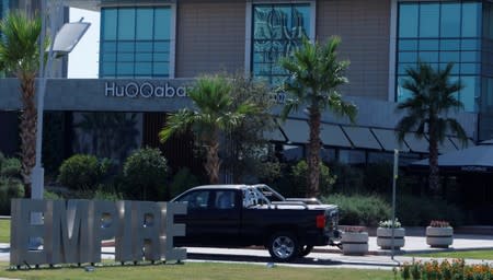 A restaurant where Turkish diplomats were killed is seen in Erbil