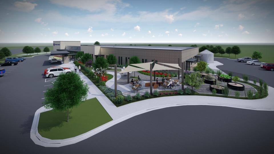 The Del Valle Health and Wellness Center, which will serve an area of poverty, will have a drive-thru pharmacy.