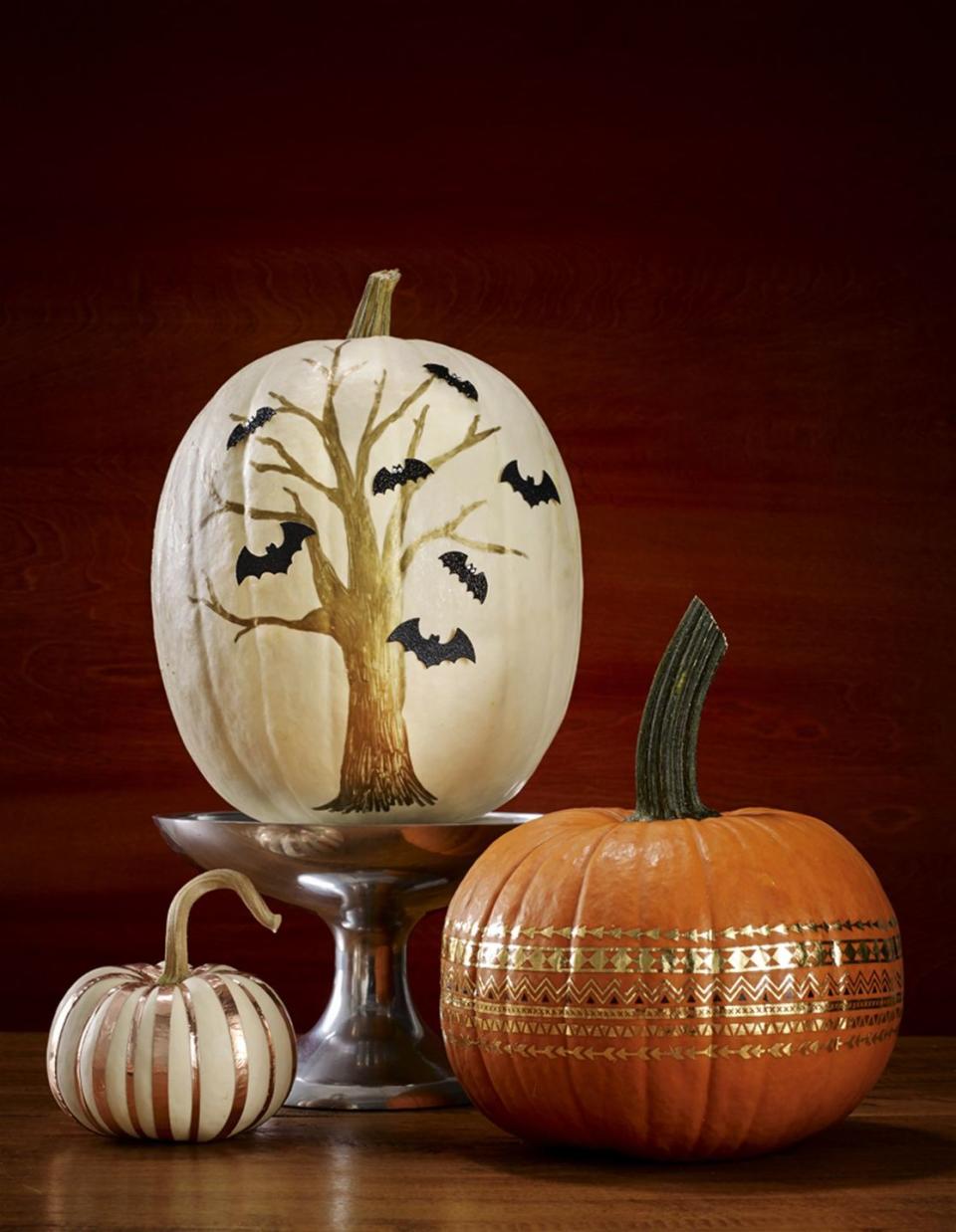 Skip the Carving This Year, and Make These Easy Decorated Pumpkins Instead