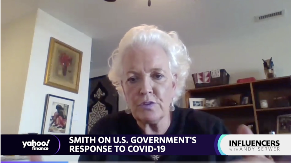 Gayle Smith speaks to Yahoo Finance.