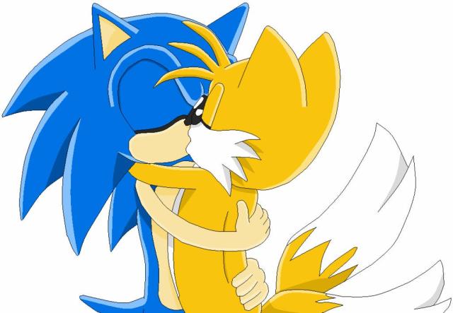 tails x sonic kiss