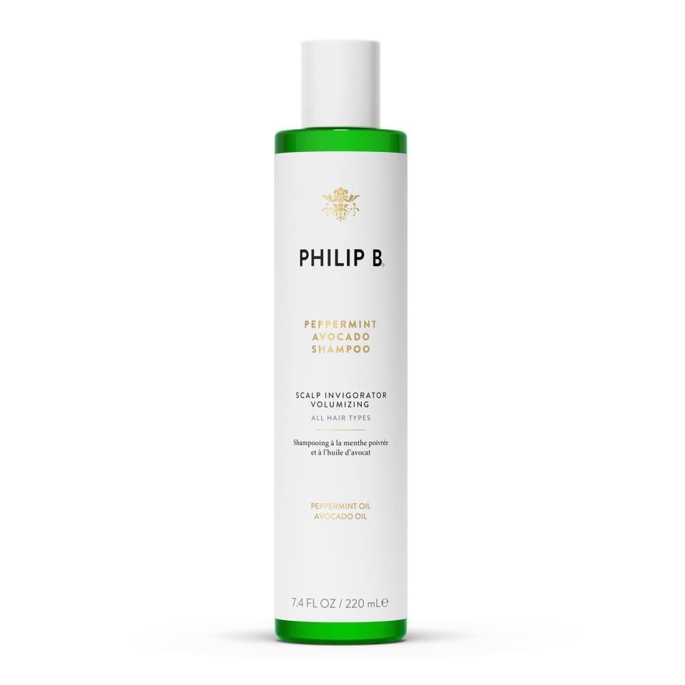 <p><a href="https://philipb.com/products/peppermint-avocado-shampoo" rel="nofollow noopener" target="_blank" data-ylk="slk:Shop Now;elm:context_link;itc:0;sec:content-canvas" class="link ">Shop Now</a></p><p>Peppermint Avocado Shampoo</p><p>$36.00</p><p>philipb.com</p>