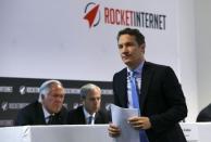 Oliver Samwer, CEO of Rocket Internet, a German venture capital group walks to the podium during their shareholder meeting in Berlin, Germany, June 23, 2015. Germany's Rocket Internet plans to seek shareholders' permission to issue a REUTERS/Fabrizio Bensch