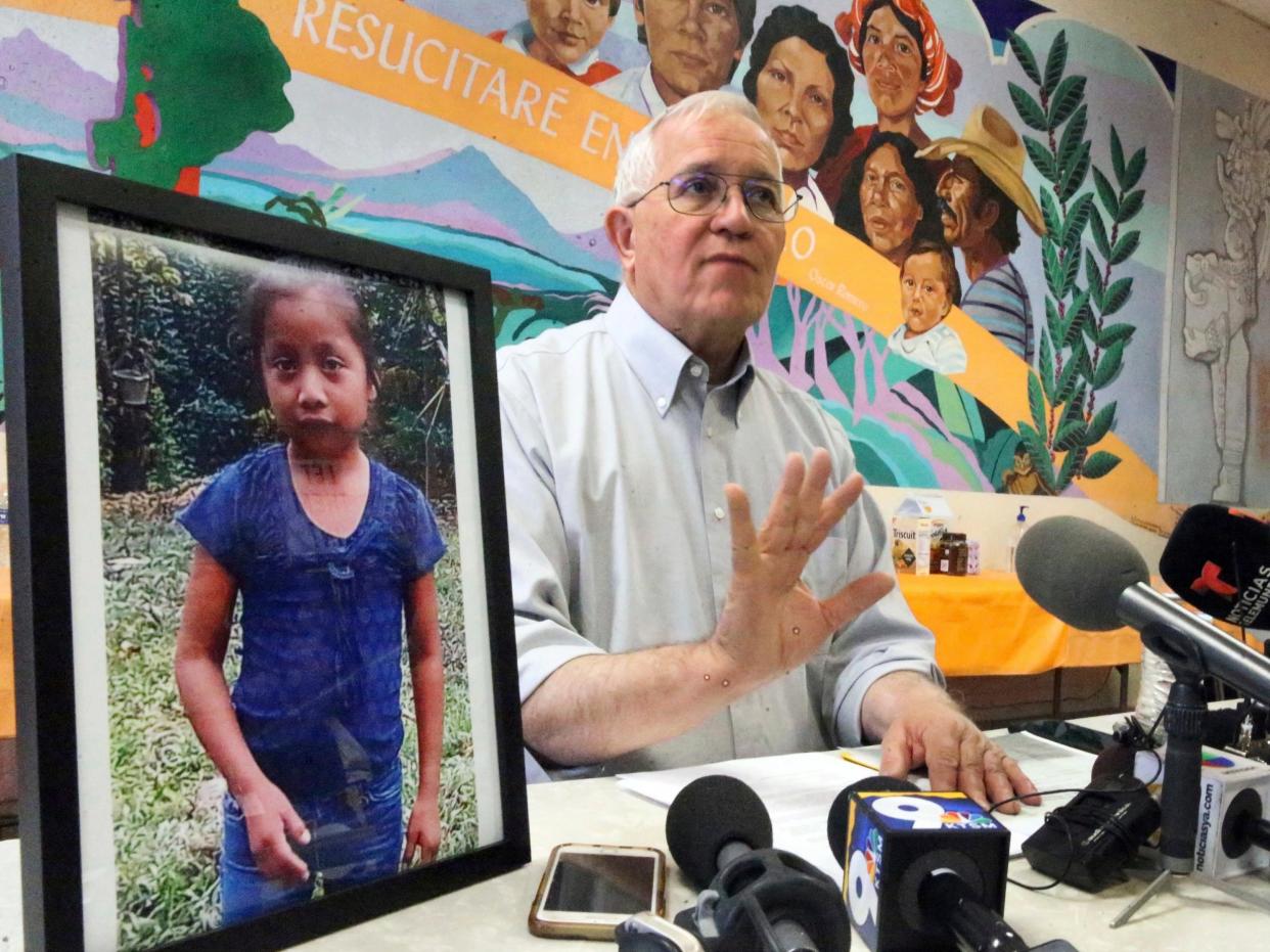 Ruben Garcia, director of El Paso shelter, reads family statement: AP