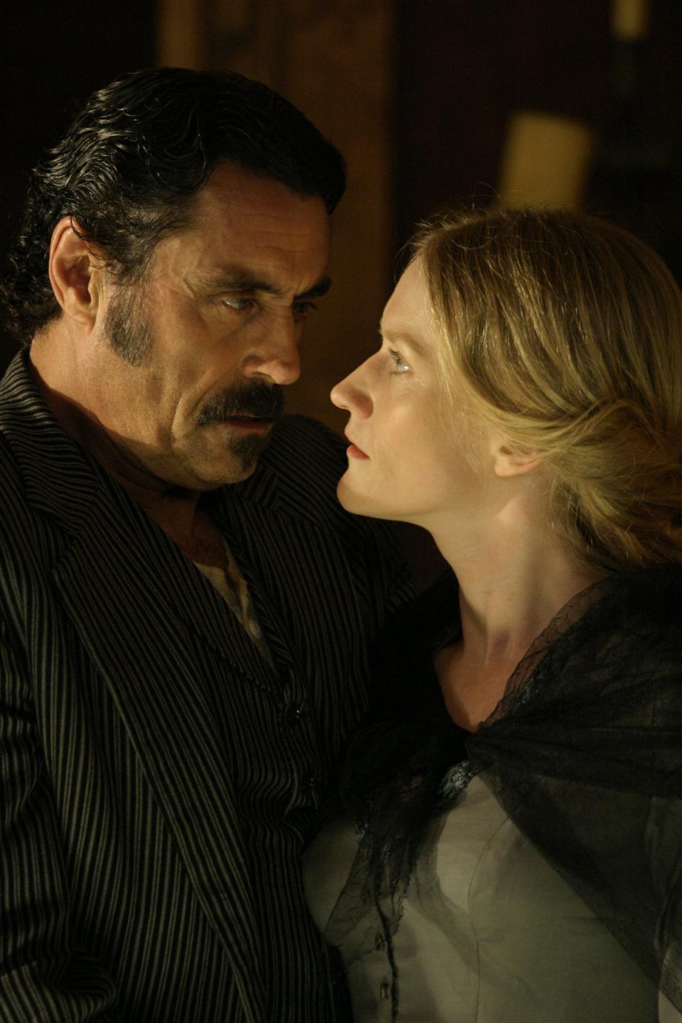 True grit: McShane and Paula Malcolmson in ‘Deadwood' (HBO)