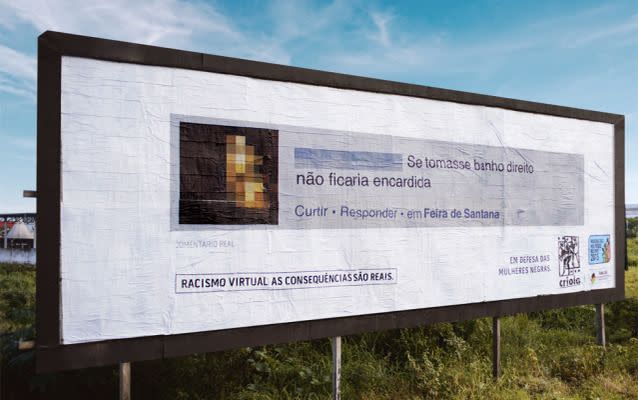 One of the billboards gone public. Photo: Supplied