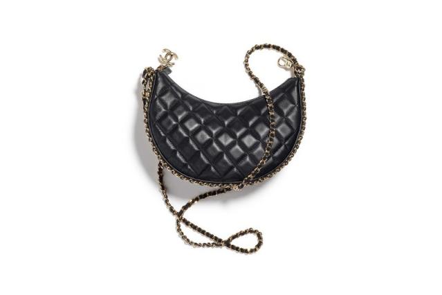 Chanel Small Hobo Bag (With Pearl Chain)