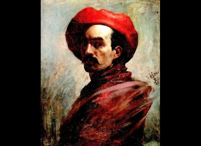 <a href="http://www.elnuevocojo.com/artes/item/283-cristobal-rojas-el-pintor-del-sufrimiento" target="_hplink">Cristóbal Rojas </a>was one of the most prolific Venezuelan painters of the 19th century. Influenced by Impressionist painters of Europe, Rojas's styles ranged from Romantic to Impressionist. In 1883, Rojas exhibited his "La muerte de Girardot en Bárbula (The death of Girardot in Bárbula)" in the Salón del Centenario to commemorate the birth of Simon Bolivar.      IMAGE: Self portrait by Rojas, 1887.