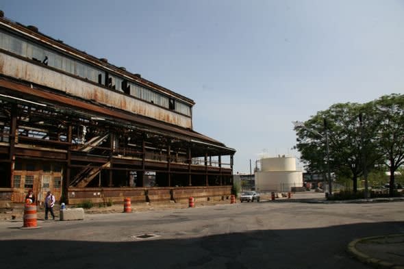 Gilt's Brooklyn office is in the Navy Yard, which is actually quite advantageous for photo shoots.