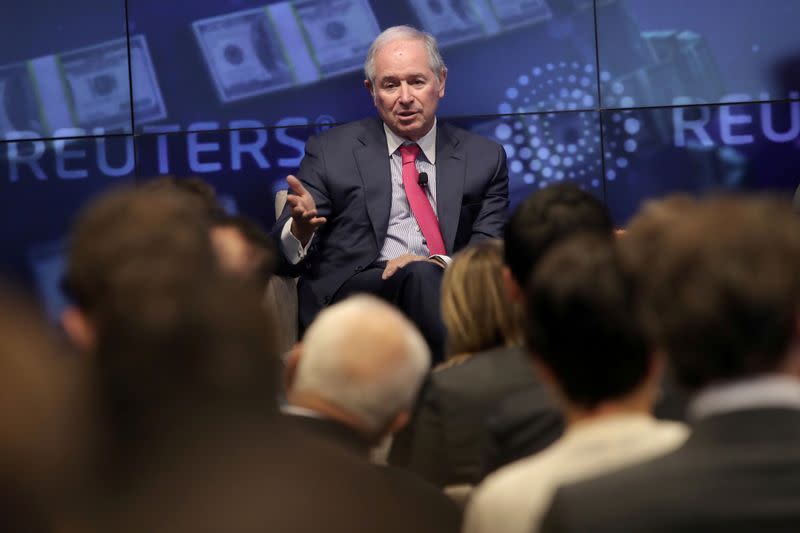 FILE PHOTO: Blackstone CEO Steve Schwarzman speaks at a Newsmaker