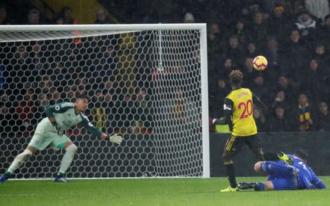 Watford's Domingos Quina scores their third goal - Credit: REUTERS