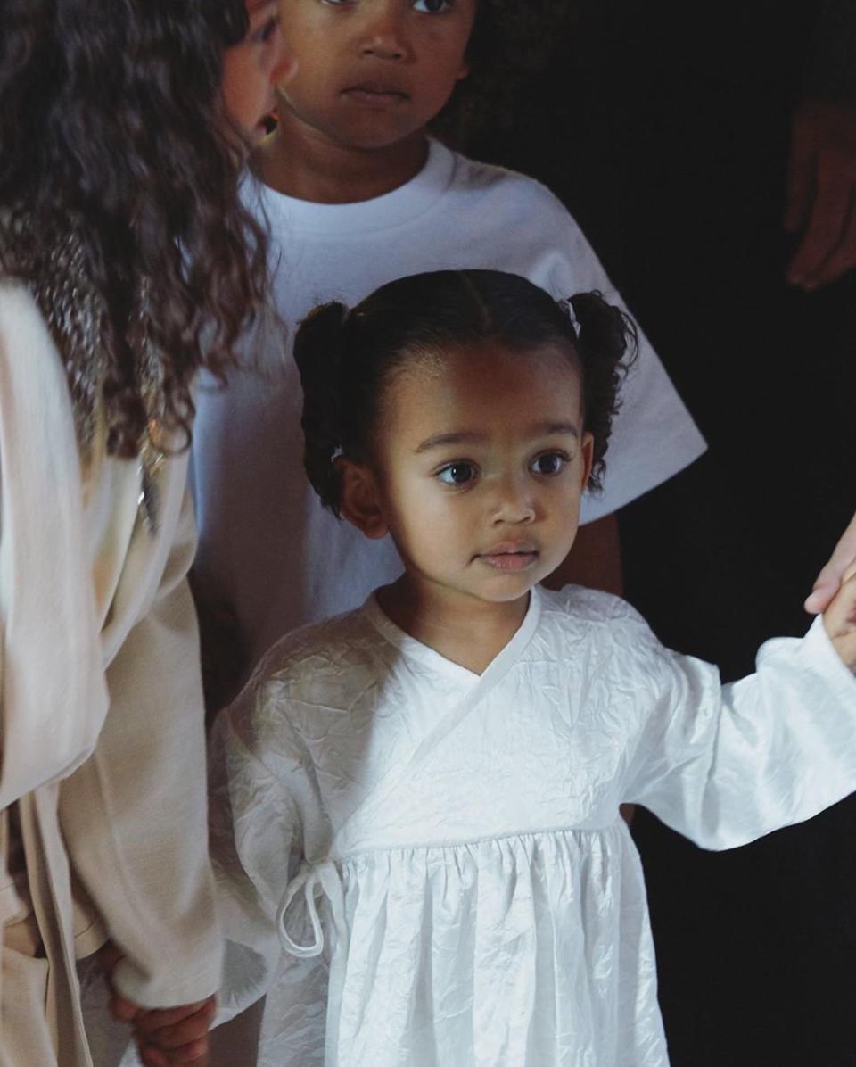 At her baptism, Chicago looked like a little angel in all-white. 