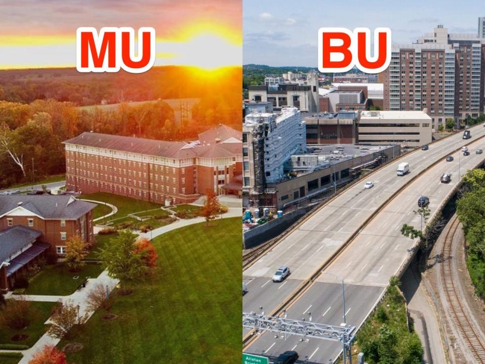 Boston University and Millersville University.