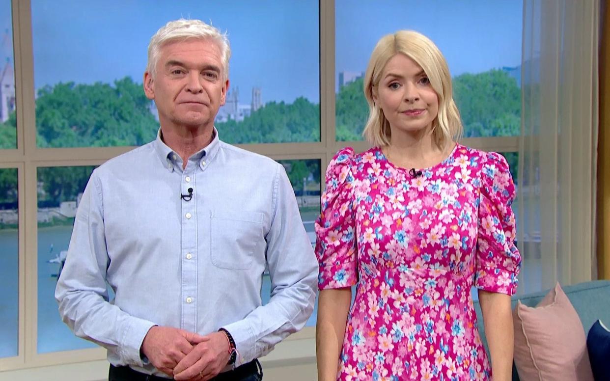 Phillip Schofield and Holly Willoughby presenting This Morning amid rumours of a rift - ITV