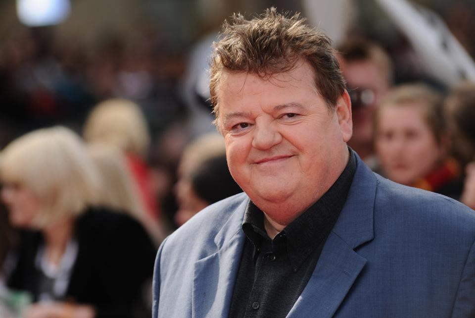 Actor Robbie Coltrane attends the world premiere of "Harry Potter and The Deathly Hallows - Part 2" at Trafalgar Square on July 7, 2011, in London.