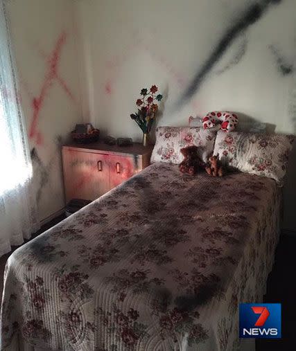 Callous vandals carve a path of destruction. Photo: 7News