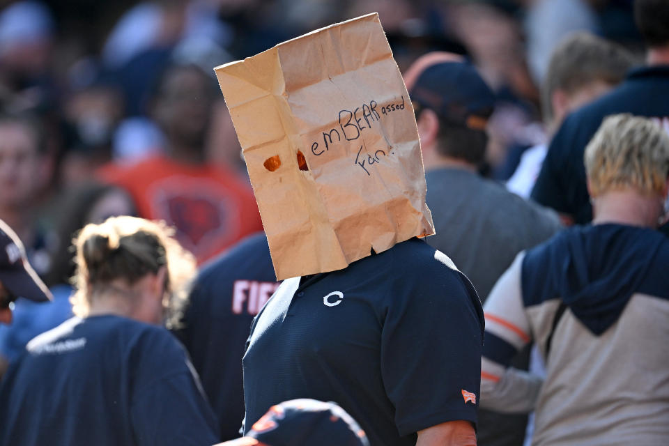 Tough time for Bears fans. (Quinn Harris/Getty Images)