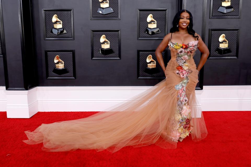 SZA attends the 2022 Grammy Awards.