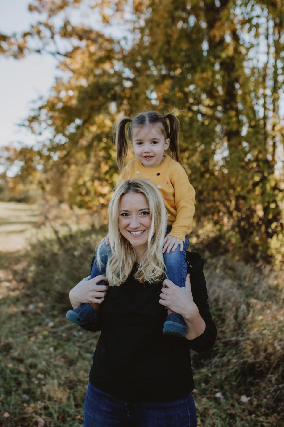 Lindsay Hanson with her daughter, now five. When Hanson found herself single at 37 but wanting to have children, she turned to in vitro fertilization.