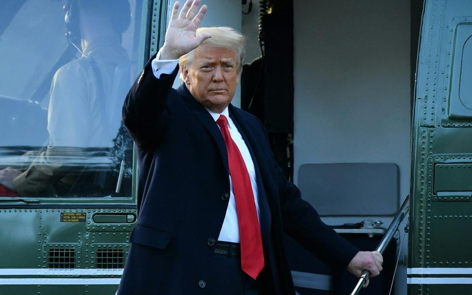 Donald Trump  leaving the White House - Mandel Ngan/AFP