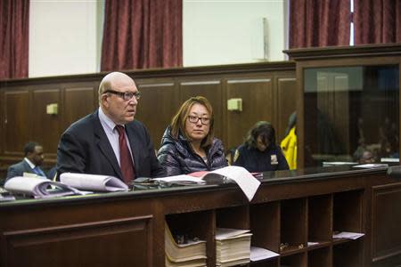 'Nicky' Kyung Chun Min, 33, appears in criminal court in New York January 30, 2014. REUTERS/Steven Hirsch/Pool