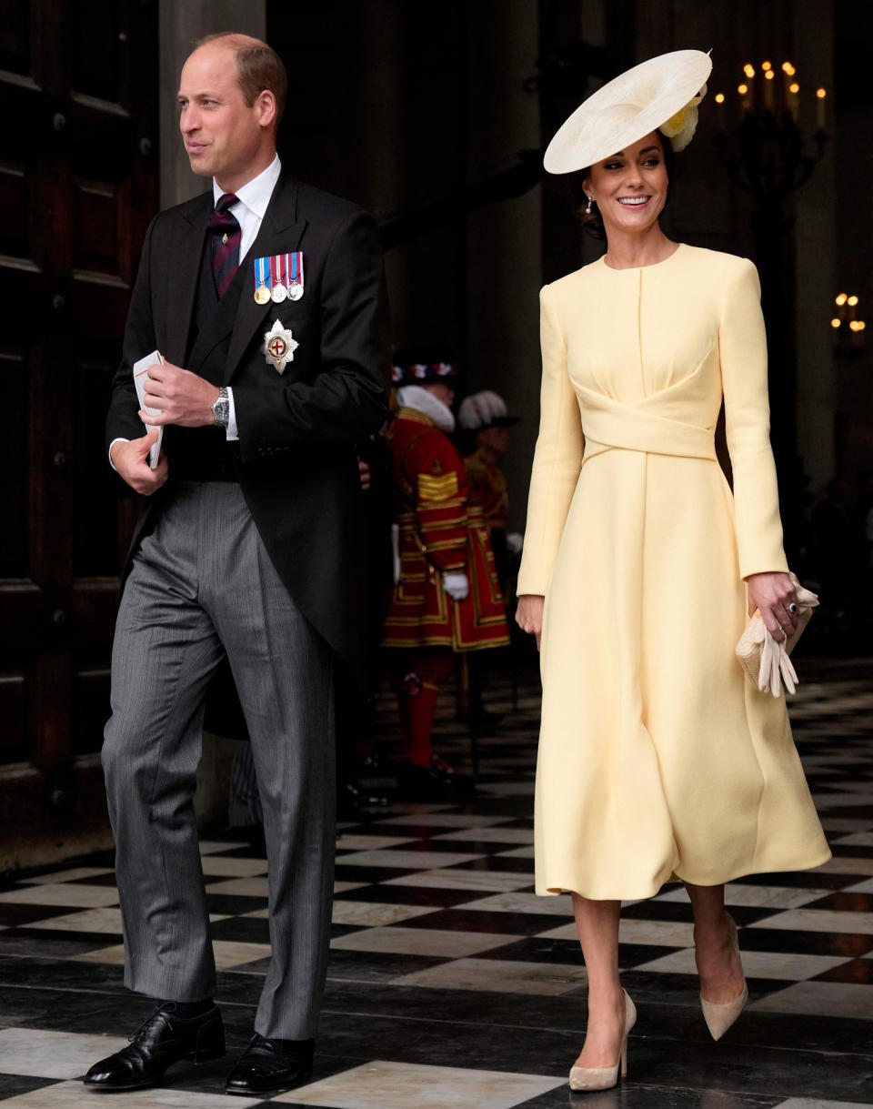 2022: Prince William and Kate Middleton at the Service of Thanksgiving