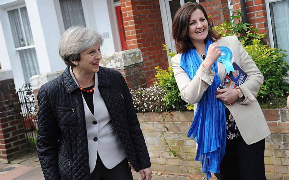 Prime Minister's Theresa May canvassing in Eastbourne East Sussex  - Credit: Mark Dimmock