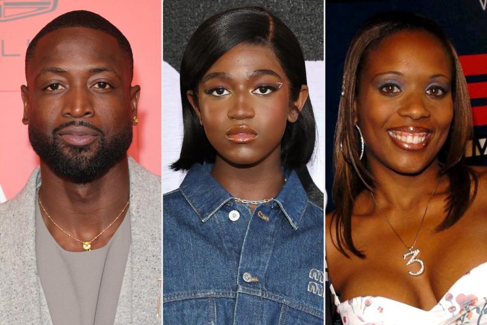 Dwyane Wade; Zaya Wade; Siovaughn Funches-Wade