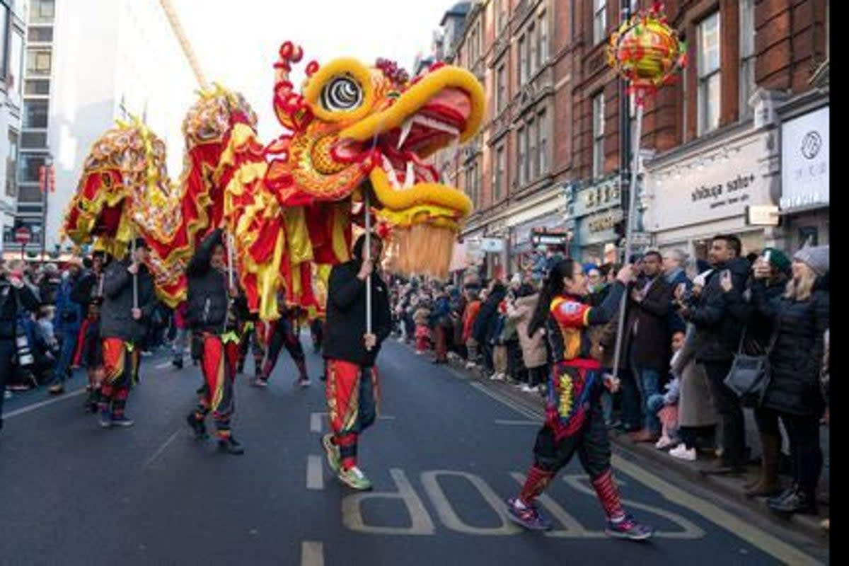 Chinese New Year celebrations in London  (PA)