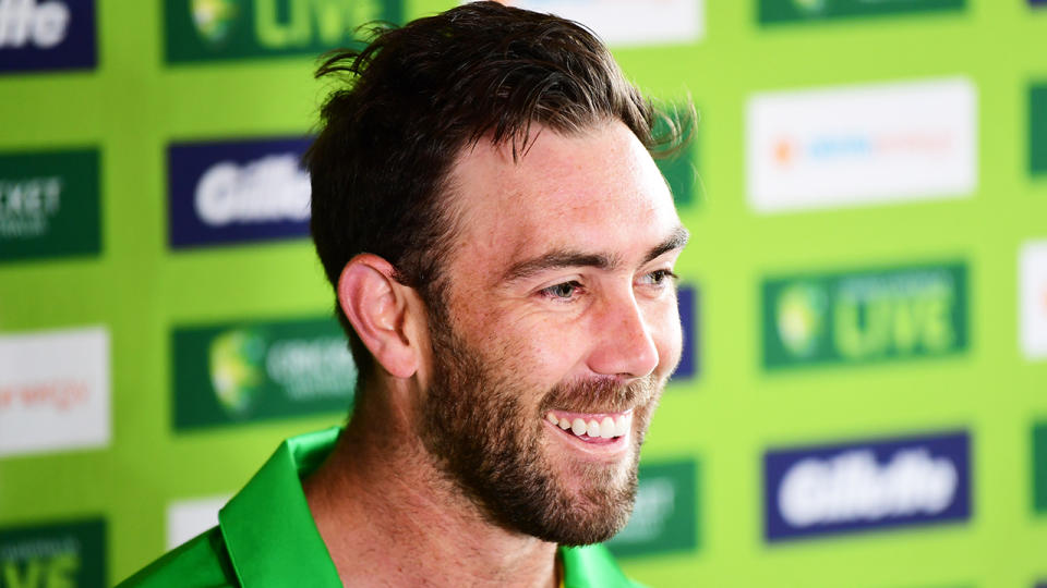 Glenn Maxwell, pictured at Cricket Australia's season launch, will step away from international play over mental health concerns.