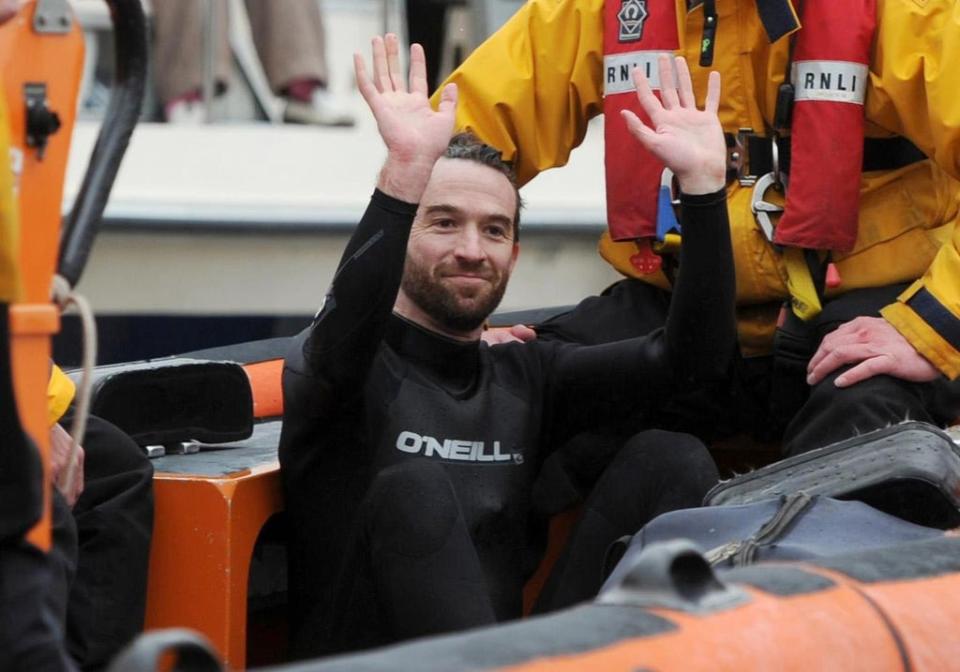 Trenton Oldfield after he temporarily halted the 158th Boat Race (Anthony Devlin/PA) (PA Archive)