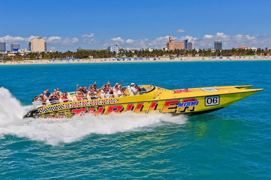 <p>Photo: Thriller Miami Speedboat Adventure Tours/<a href="https://www.yelp.com/biz_photos/thriller-miami-speedboat-adventure-tours-miami?select=1NvlHp9NuK9W77Swqq0diQ&utm_campaign=84779b1a-5dfb-47a9-87be-0867b803afc2%2C607f29f6-491a-4b7f-8983-b547daa6276f&utm_medium=81024472-a80c-4266-a0e5-a3bf8775daa7" rel="nofollow noopener" target="_blank" data-ylk="slk:Yelp;elm:context_link;itc:0;sec:content-canvas" class="link ">Yelp</a></p>