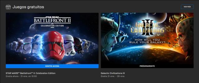 Consigue Star Wars Battlefront 2 gratis en la Epic Store