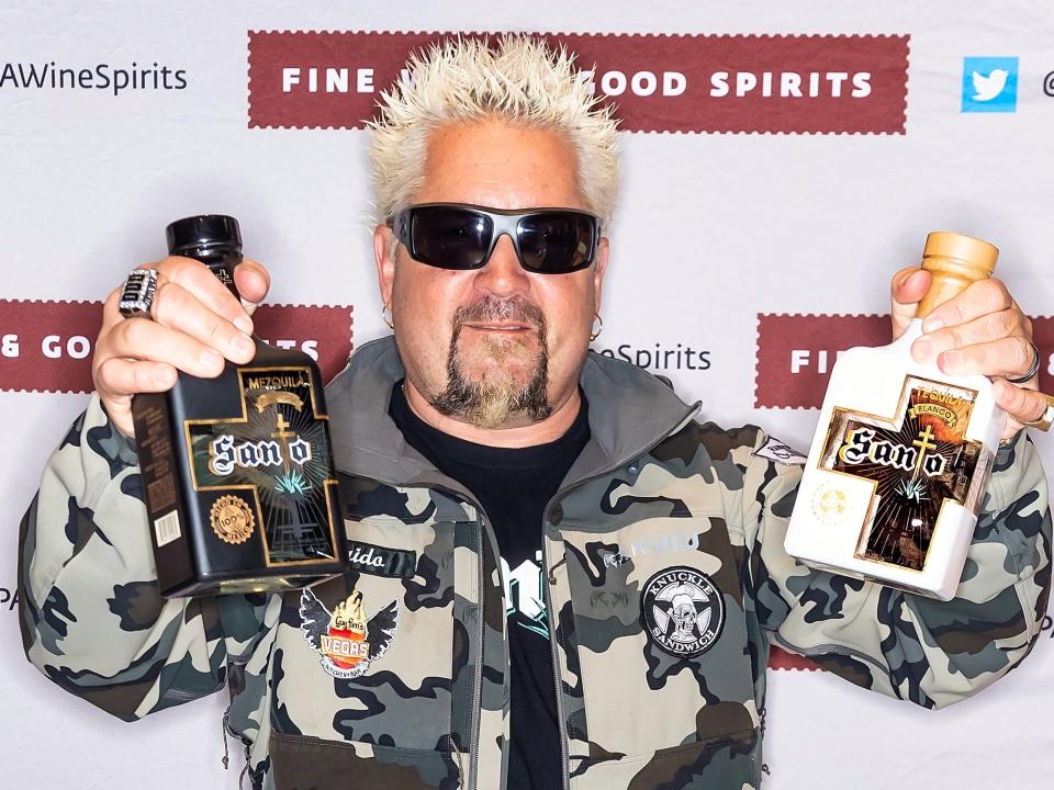 guy fieri two bottles of tequila