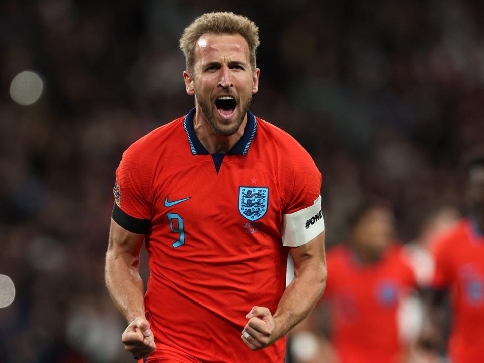 Kane will lead the Three Lions in Qatar (The FA via Getty Images)