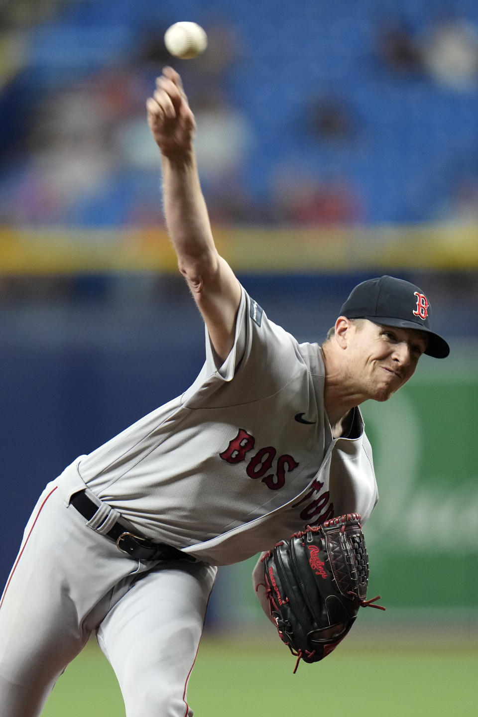 Boston Red Sox's Nick Pivetta pitches to the Tampa Bay Rays during the first inning of a baseball game Wednesday, Sept. 6, 2023, in St. Petersburg, Fla. (AP Photo/Chris O'Meara)