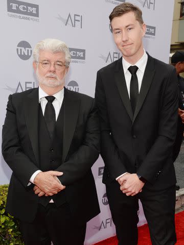 <p>Michael Kovac/Getty</p> George Lucas and Jett Lucas attend American Film Institute's 44th Life Achievement Award Gala Tribute to John Williams on June 9, 2016 in Hollywood, California.