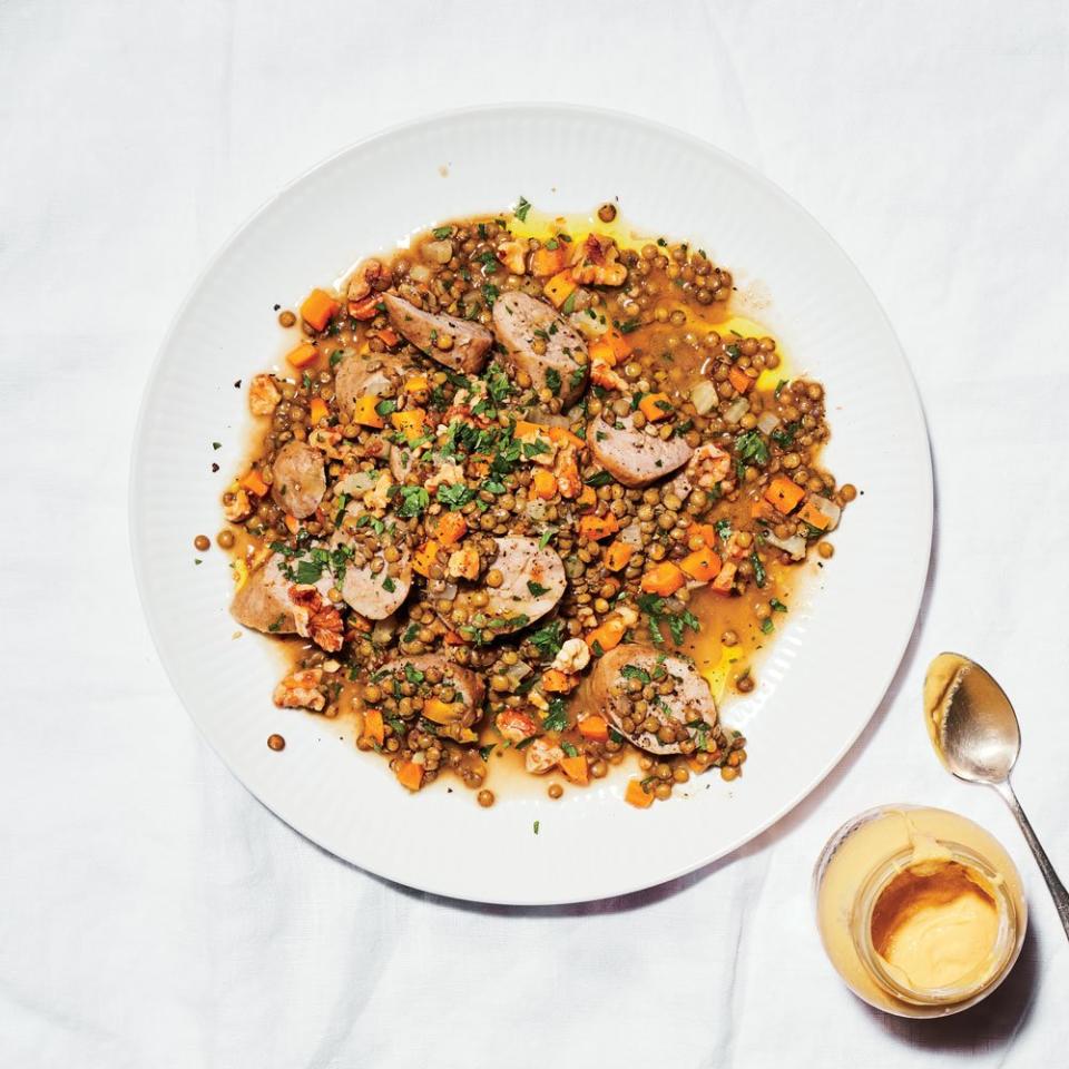 Warm Sausage and Lentil Salad
 