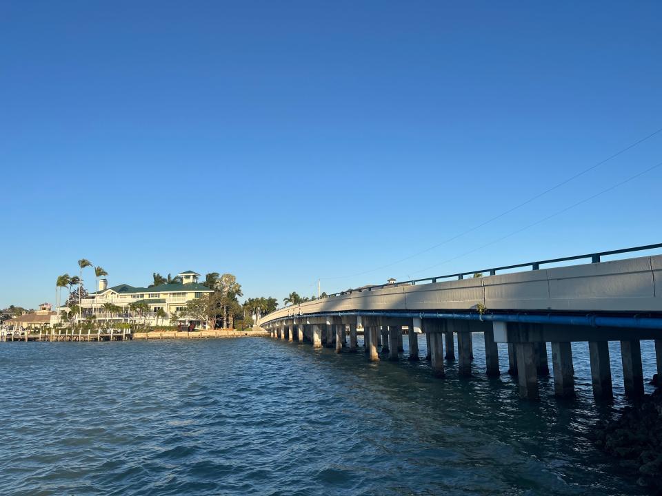 The bridge on Caxambas Court that spans Robert's Bay on Marco Island has been designated "structurally deficient and in need of replacement" by the Florida Department of Transportation. FDOT will design and replace the bridge and cover 75% of the cost.